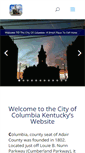 Mobile Screenshot of cityofcolumbiaky.com