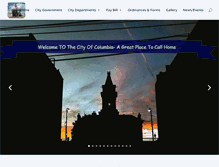 Tablet Screenshot of cityofcolumbiaky.com